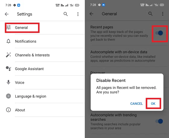 Comment supprimer l'historique Google sur mon téléphone Android