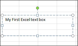 How to add a text box in Excel