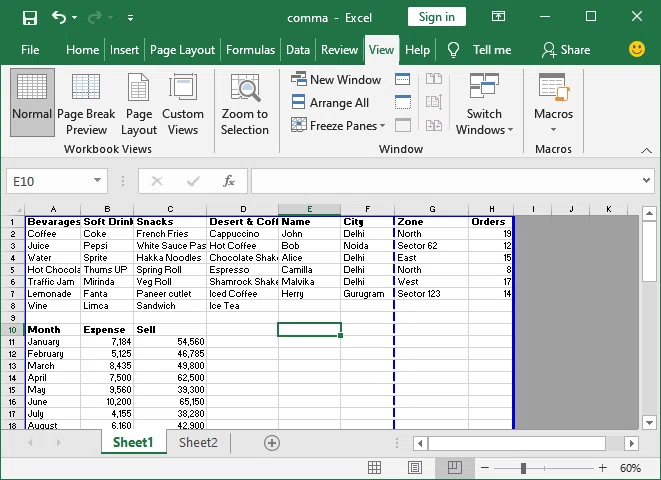 Comment ajouter un saut de page dans Excel