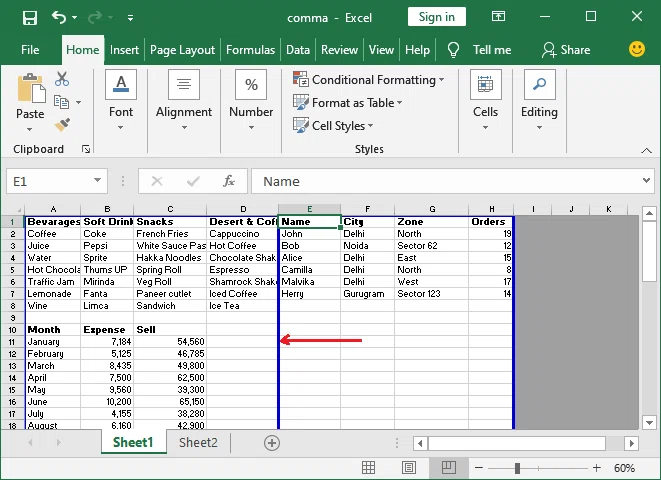 Comment ajouter un saut de page dans Excel