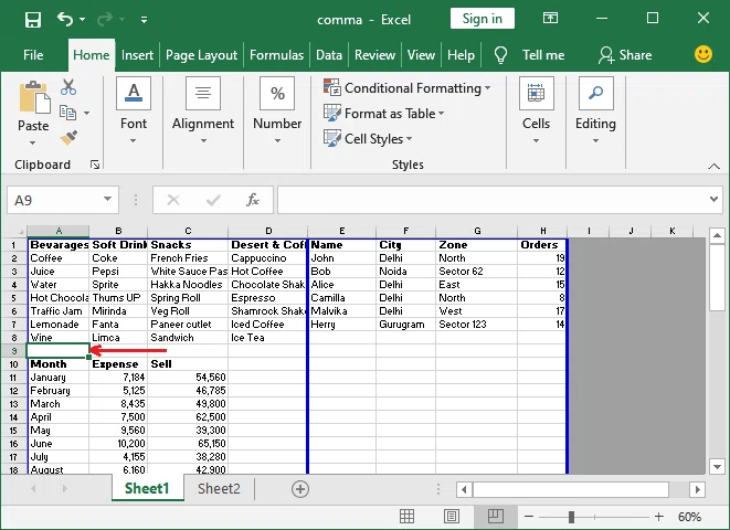 Comment ajouter un saut de page dans Excel