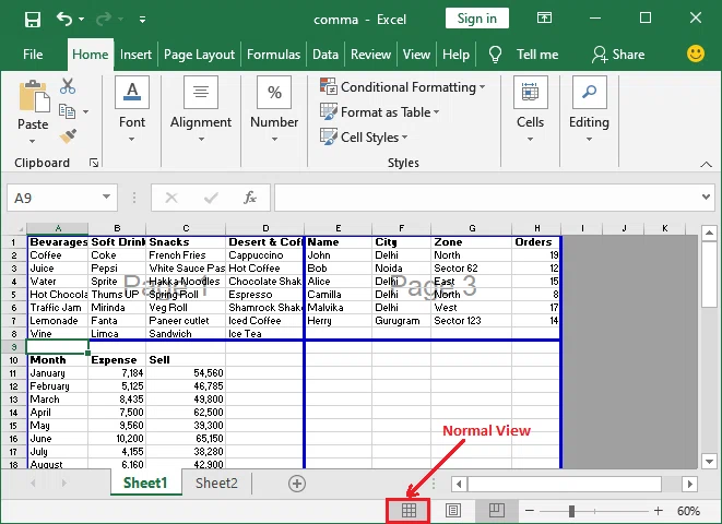 Comment ajouter un saut de page dans Excel