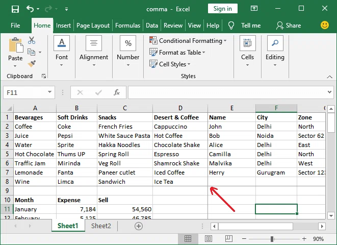 Comment ajouter un saut de page dans Excel