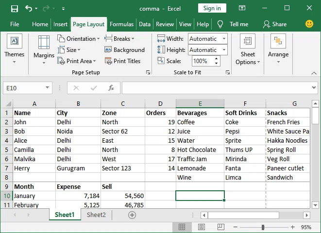 Comment ajouter un saut de page dans Excel