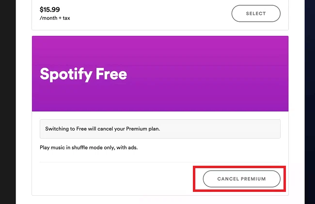 Comment annuler Spotify Premium sur Android