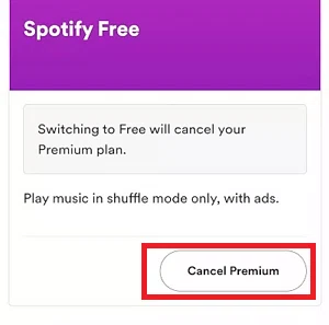 Comment annuler Spotify Premium sur Android