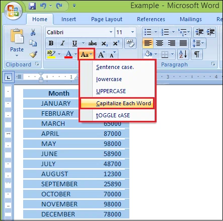 Comment changer les minuscules en majuscules dans Excel