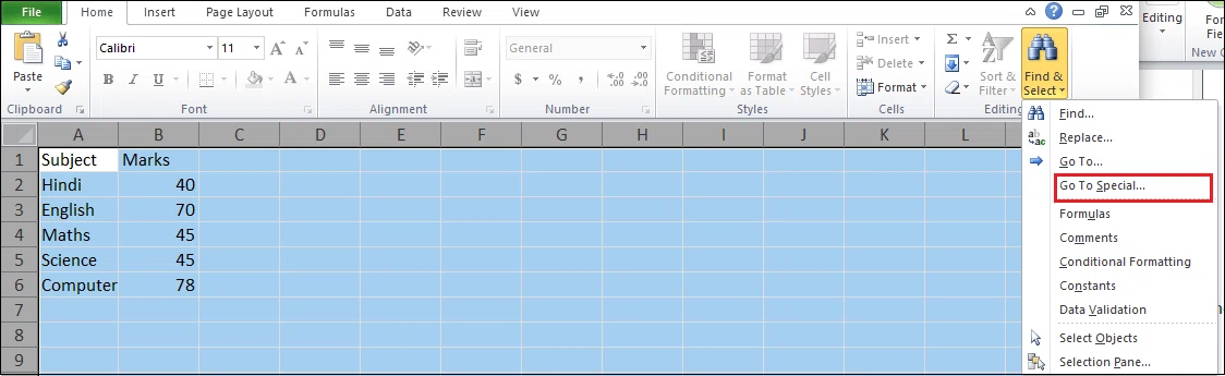 Comment masquer des formules dans Excel