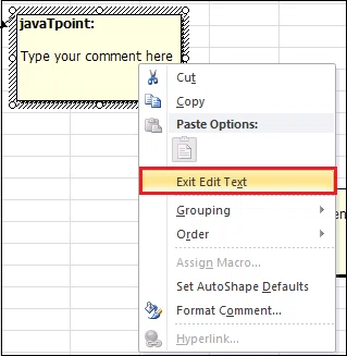 Comment insérer des commentaires dans Excel