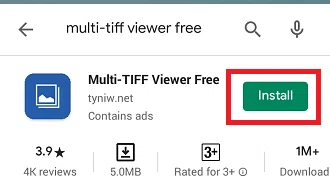 Comment ouvrir des fichiers TIF ou TIFF sur Android