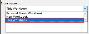 How to record a macro in Excel