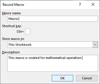 How to record a macro in Excel