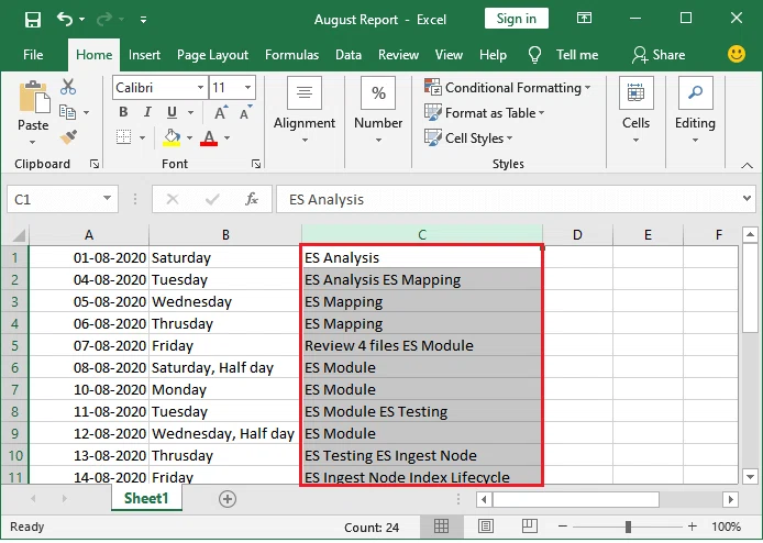 Comment supprimer une virgule dans Excel