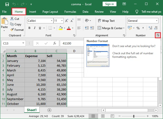 Comment supprimer une virgule dans Excel