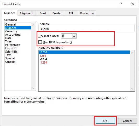 Comment supprimer une virgule dans Excel