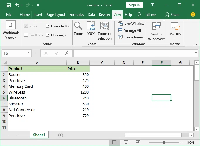 Comment supprimer le quadrillage dans Excel