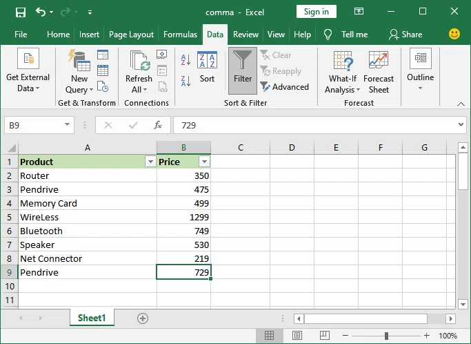 Comment supprimer le filtre dans Excel