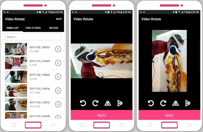 Comment faire pivoter des vidéos sur Android