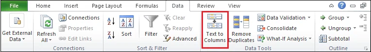 Comment séparer du texte dans Excel