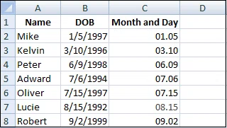 Comment trier par date dans Excel