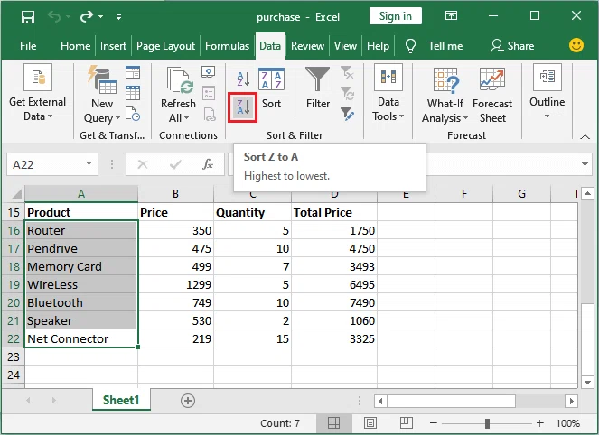 Comment trier dans Excel