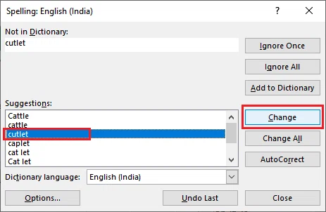 Comment vérifier l'orthographe dans Excel