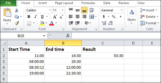 Comment soustraire dans excel