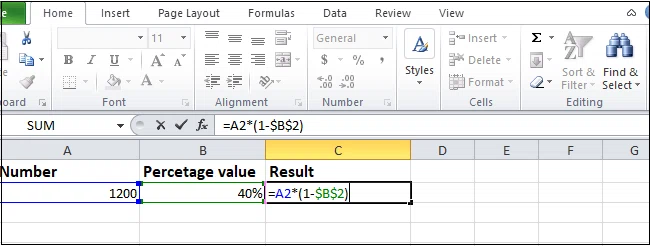 Comment soustraire dans excel