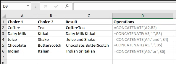 Comment utiliser la concaténation dans Excel