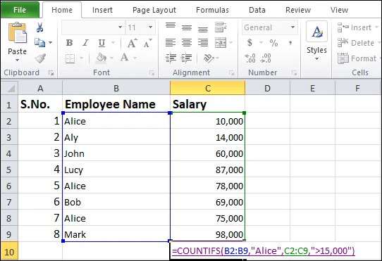 How to use COUNTIF function in Excel