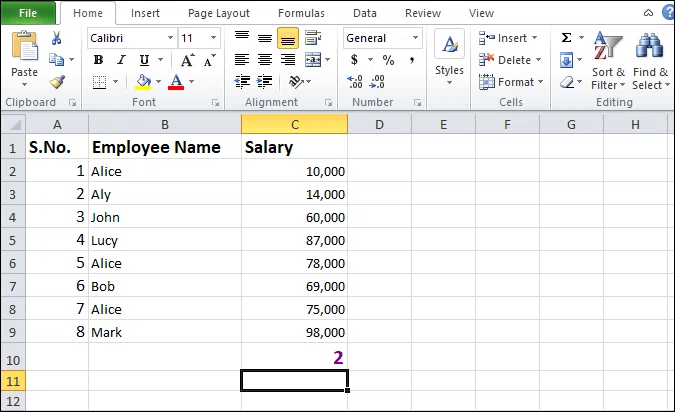 How to use COUNTIF function in Excel