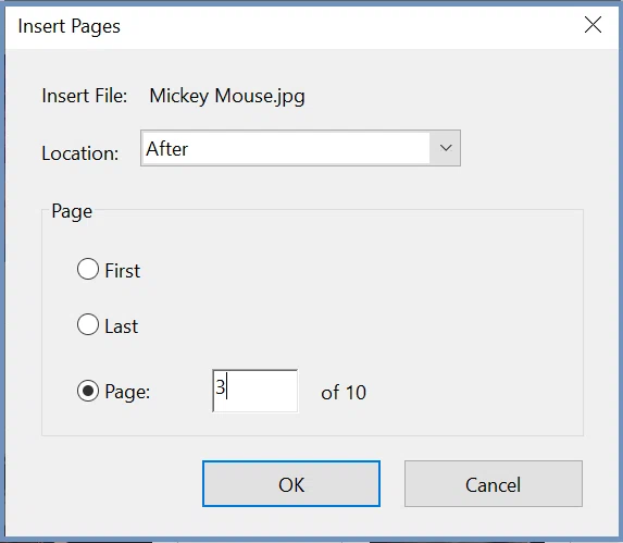 Ajouter des pages en PDF