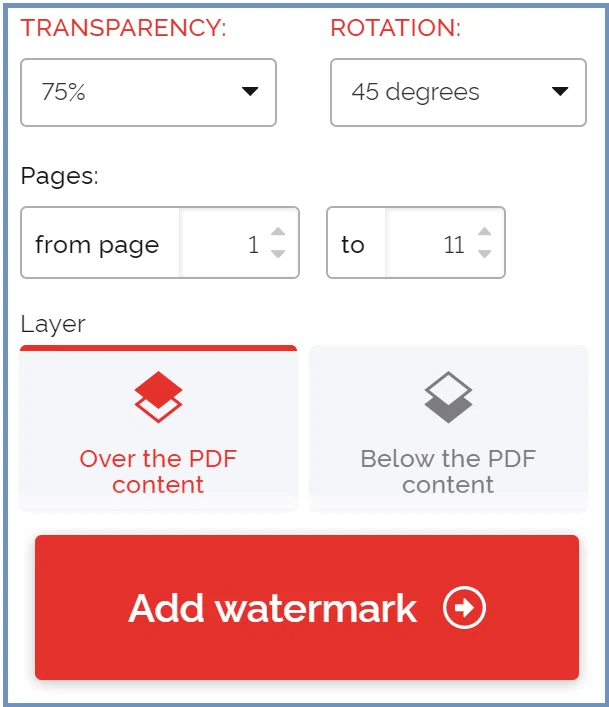 Ajouter un filigrane au PDF