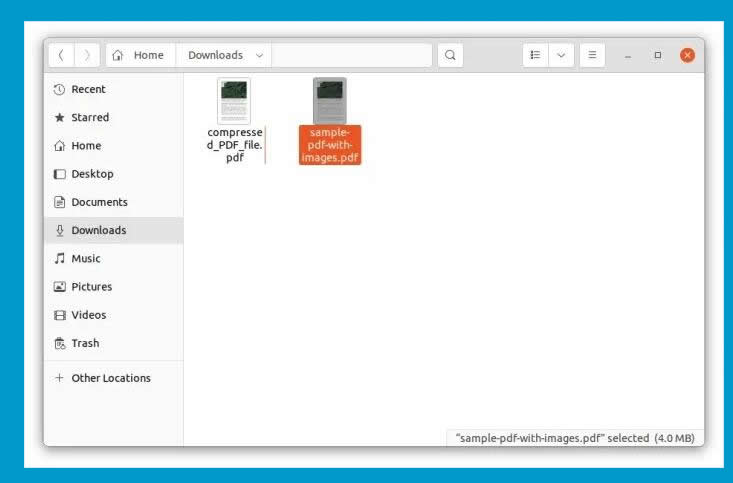 comment compresser un PDF sous Linux