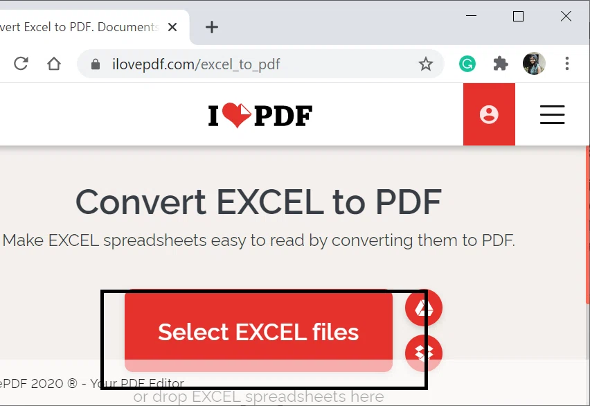 Convertir Excel en PDF