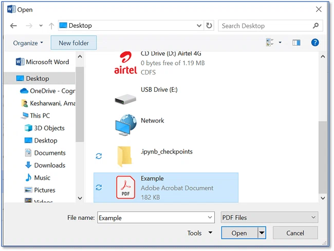 Convertir un PDF en Word