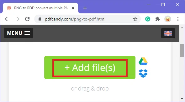 Convertir PNG en PDF