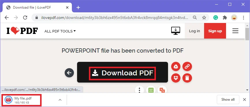 Convertir PowerPoint en PDF