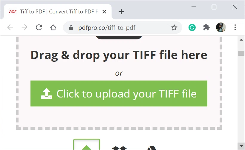 Convertir TIFF en PDF