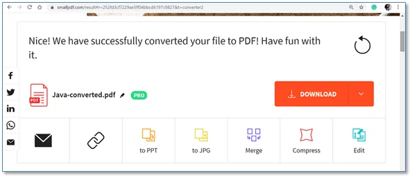 Créer un PDF