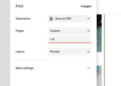 comment créer un fichier PDF avec Chrome