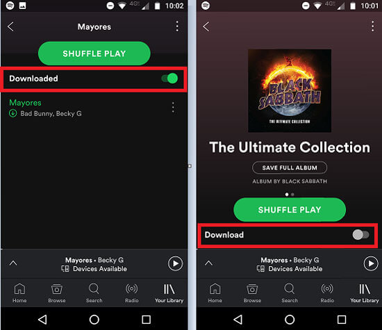 comment écouter spotify hors connexion sur android avec premium