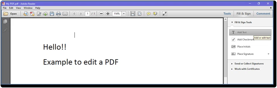 Modifier un PDF