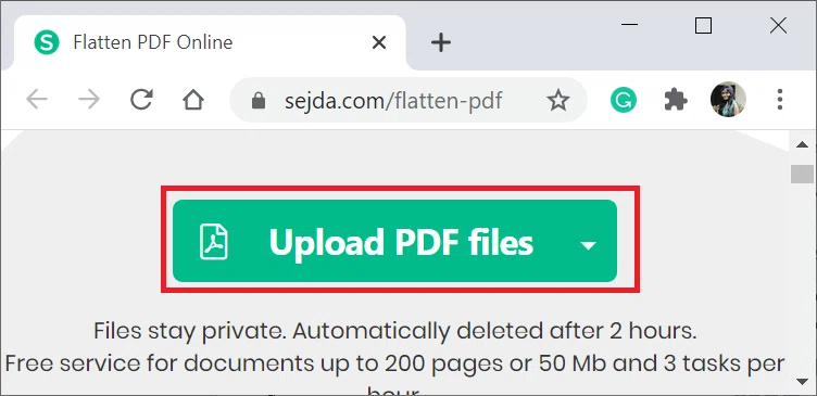 Aplatir un PDF