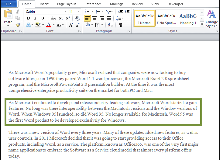 Comment ajouter une bordure dans Word