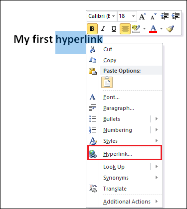 Comment ajouter et supprimer un lien hypertexte dans Word