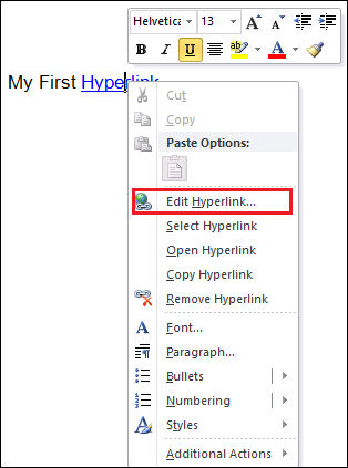 Comment ajouter et supprimer un lien hypertexte dans Word