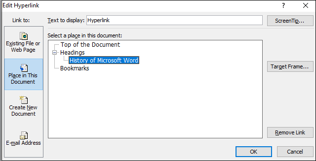 Comment ajouter et supprimer un lien hypertexte dans Word