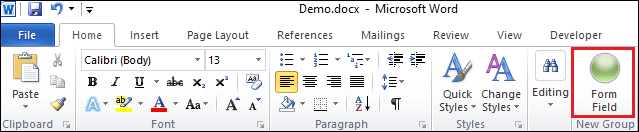 Comment créer un menu déroulant dans Word