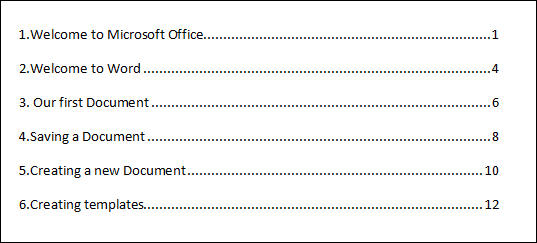 Comment créer une table des matières dans Word